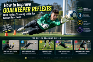 Goalkeeper reflex training drills for faster reactions, agility and footwork