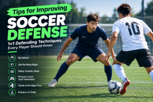Read more about the article Tips for Improving Soccer Defense: 1v1 Defending Techniques Every Player Should Know